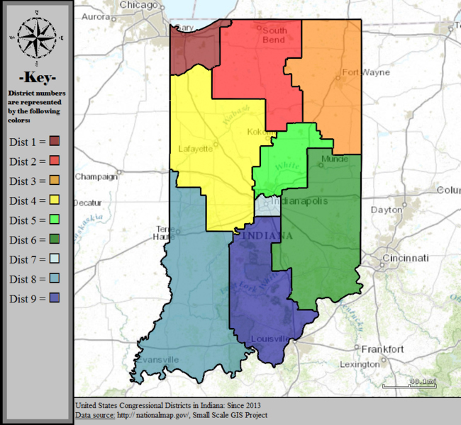 United_States_Congressional_Districts_in_Indiana,_since_2013_copy - Limestone Post Magazine in 